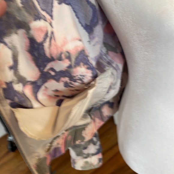 Juicy Couture Y2k Inspired pink Purple blue Floral Abstract Zip Jacket small - Picture 6 of 8